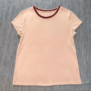 Studio Splendid Short Sleeve Top Blush Pink Medium